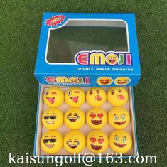China Logogolfball, emoji Ball, Lächelngolfball, Geschenkgolfball, netter Golfball, Neuheitsgolfball fournisseur