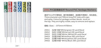 China Runde PVC-Yardzahl-Markierungen fournisseur
