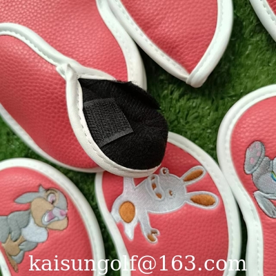 Eisenkopfabdeckungsgolf headcover Golf headcovers bügeln headcover Kaninchen fournisseur