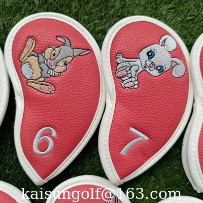 Eisenkopfabdeckungsgolf headcover Golf headcovers bügeln headcover Kaninchen fournisseur