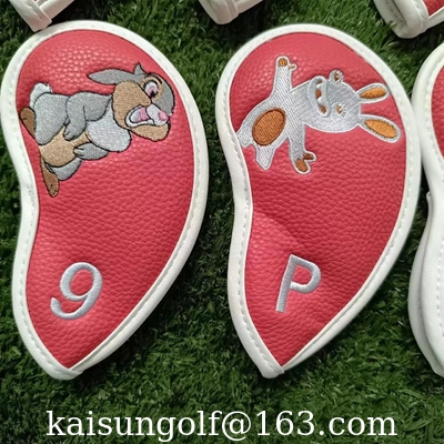Eisenkopfabdeckungsgolf headcover Golf headcovers bügeln headcover Kaninchen fournisseur