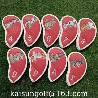Eisenkopfabdeckungsgolf headcover Golf headcovers bügeln headcover Kaninchen fournisseur