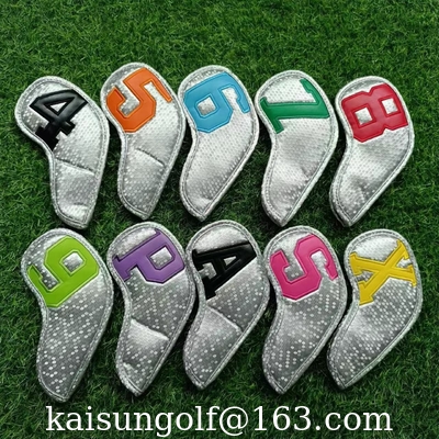 Eisenkopfabdeckungsgolf headcover Golf headcovers bügeln headcover Golfabdeckung fournisseur