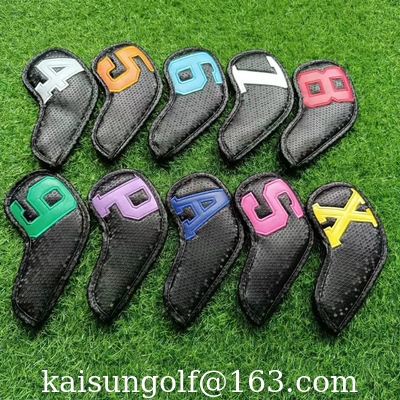 Eisenkopfabdeckungsgolf headcover Golf headcovers bügeln headcover Golfabdeckung fournisseur