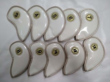Eiserne Kopfbedeckungen, Golf-Kopfhüllen, Golf-Kopfhüllen, Eisene Kopfbedeckungen, Golfschläger-Kopfhüllen mit Eisen fournisseur